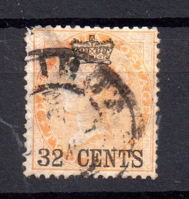 Straits Settlements 1867 32c on 2A yellow used SG9 WS15558