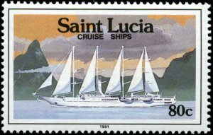 Saint Lucia Scott #976 - #979 Complete Set of 4 Mint Never Hinged 