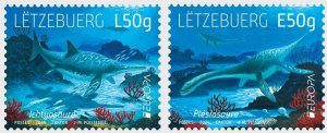 Luxembourg 2024 Europa CEPT Undewater Fauna Set of 2 stamps MNH