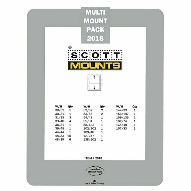 Prinz Scott Stamp Mount Set 2018 CLEAR (54 Mounts)