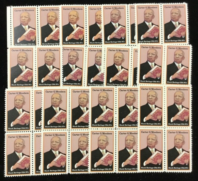 2073   Carter G. Woodson, Black Heritage   100 MNH  20c stamps 1984 $20 face