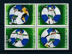 [SU2047] Suriname Surinam 2014 World Championship Soccer Brazil  MNH