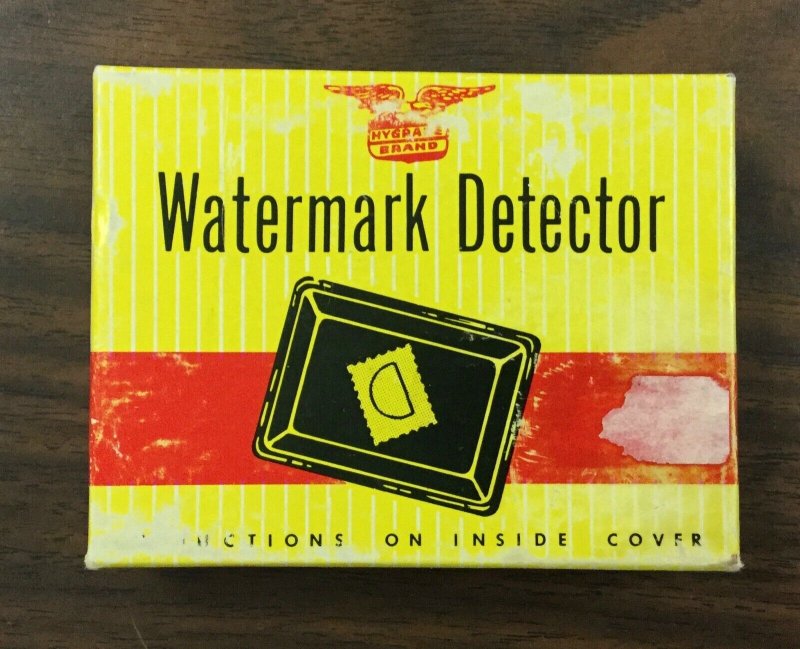 Vintage Stamp Watermark Detector Hygrade Brand w/original box