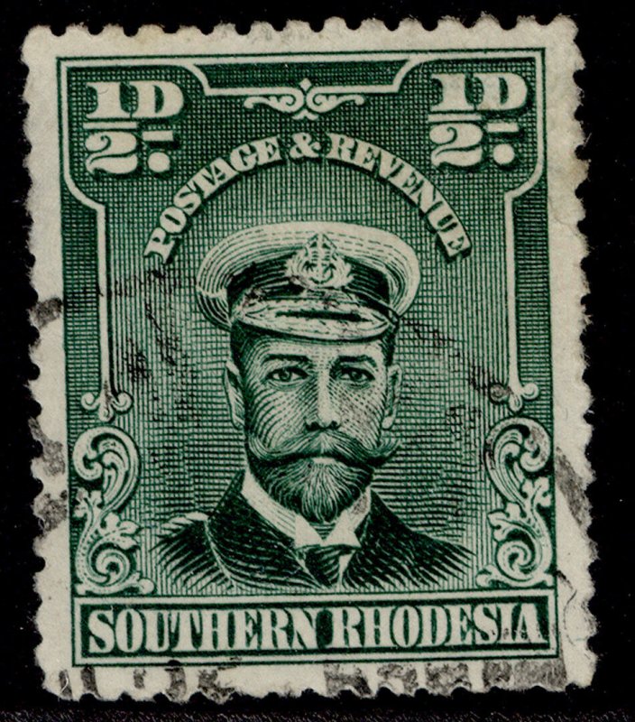 SOUTHERN RHODESIA GV SG1, ½d blue-green, FINE USED.