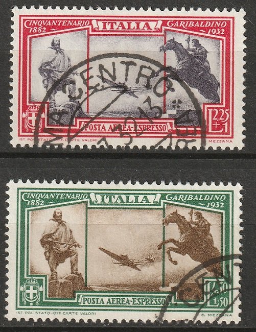 Italy 1932 Sc CE1-2 air post express set used