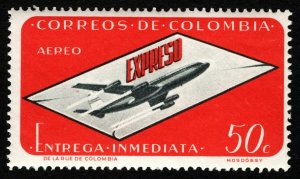 Colombia SC#CE3 50c Airmail Special Delivery (1963) MNH