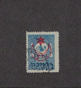 TURKEY CILICIA 1919 ONE PIASTER OTTOMAN TURKEY Sc 300 OVPTD CILICIE