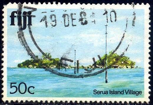 Serua Island Village, Fiji SC#422 Used