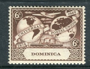 DOMINICA; 1949 early GVI UPU issue Mint hinged Shade of 1c. value