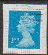 GB QE II Machin SG U2957 - 2nd brt blue -  M11L - Source  none