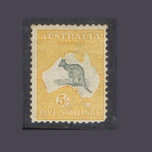 Australia 1913 5s Kangaroos Sc 12 MH