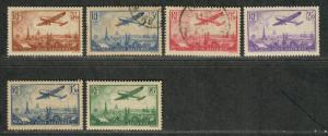 France Sc#C8-13 M+U/H/VF, Partial Set, Cv. $127.50