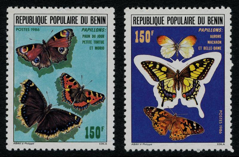 Benin 633-4 MNH Butterflies