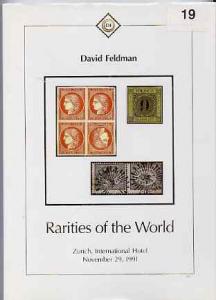 Auction Catalogue - Rarities of the World - David Feldman...