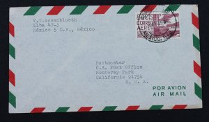 Mexico #C194 on Air Mail Cover to USA Postmaster 1965