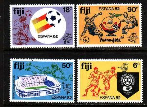 Fiji-Sc#466-9- id9-unused NH set-Sports-Soccer World Cup-1982-