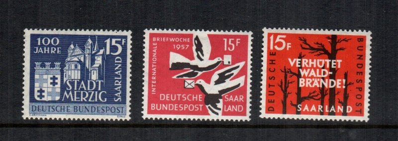 Saar Germany 285+288+311  MNH Cat $1.00