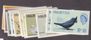 Mauritius Scott # 276 - 290 set VF OG lightly hinged cv $ 66 ! see pic !