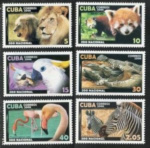 CUBA Sc# 4865-4870 ZOO ANIMALS wild African CPL SET of 6  2008  MNH