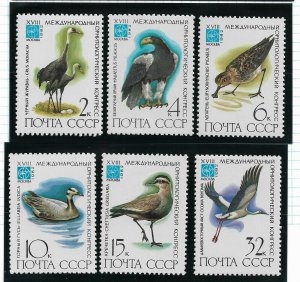 Russia/USSR 1982, Varies Rare Birds, Sc # 5050-5055, VF MNH** (KON)