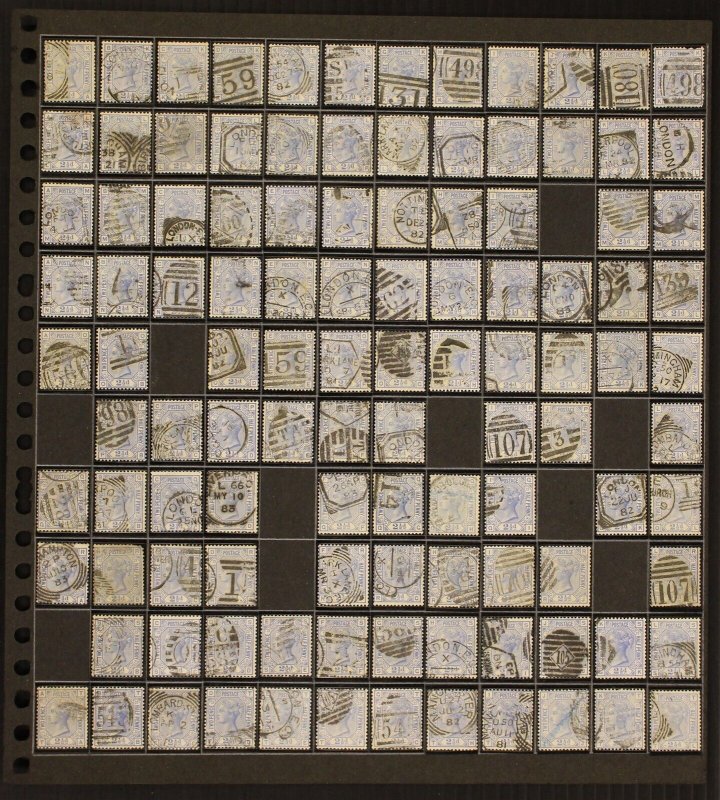 Great Britain #82 Used Plate Reconstruction, Plate 23