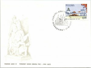 Poland 1977 FDC - Monument to Jan III - F12643