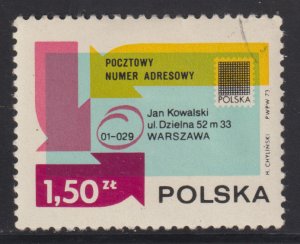 Poland 1970 Introduction of the Postal Code System in Poland 1973