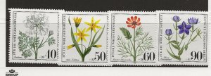 Germany Berlin 1980 Wild Flowers set of 4 sg.B601-4   MNH