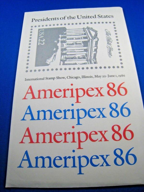 UNITED STATES - AMERIPEX 86 - PRESIDENTS SHEETS     MNH      (brig)