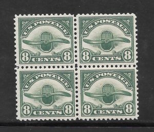 #C4 MNH Air Mail 8¢ Block of 4