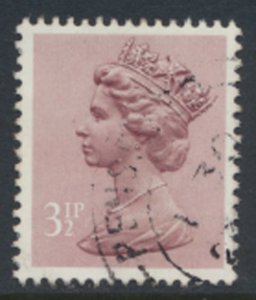 GB  Machin 3½p X931  Phosphor  Paper   Used  SC#  MH40 see details and scan