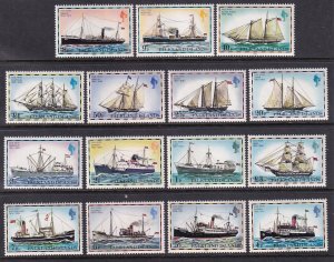 Falkland Islands 260-274 Ships MNH VF