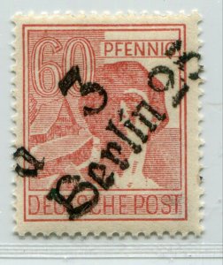 GERMANY SOVIET ZONE HOP BEZIRKSHANDSTEMPEL BEZIRK 3 RARE 60pf 179 I a MNH 147