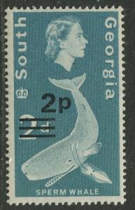 South Georgia - Scott 20 -Overprint -1971- MNH - Single 2p on a 2d Stamp