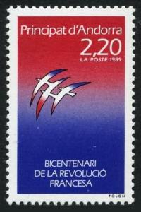 Andorra Fr 370,MNH.Michel 397. French Revolution,200th Ann.1989.