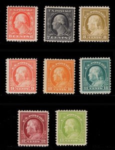 MOMEN: US STAMPS #506-513 MINT OG NH VF LOT #85205*