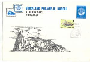 Gibraltar Exb. Cover Philexfrance 82 Exhibition Aircraft