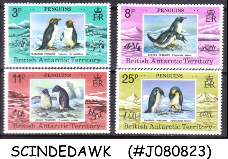 BRITISH ANTARCTIC TERRITORY - 1979 PENGUINS / BIRDS - 4V - MINT NH