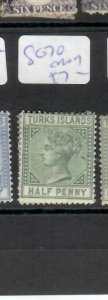 TURKS ISLANDS  (P2103B)  QV   1/2D   SG 70    MOG 