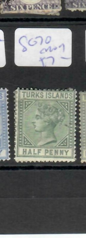 TURKS ISLANDS  (P2103B)  QV   1/2D   SG 70    MOG 