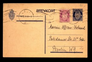 Norway 1927 Uprated Postal Card - Oslo Machine Cancel - L32443