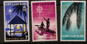 GILBERT & ELLICE IS. SG190/2 1971 CHRISTMAS MNH 