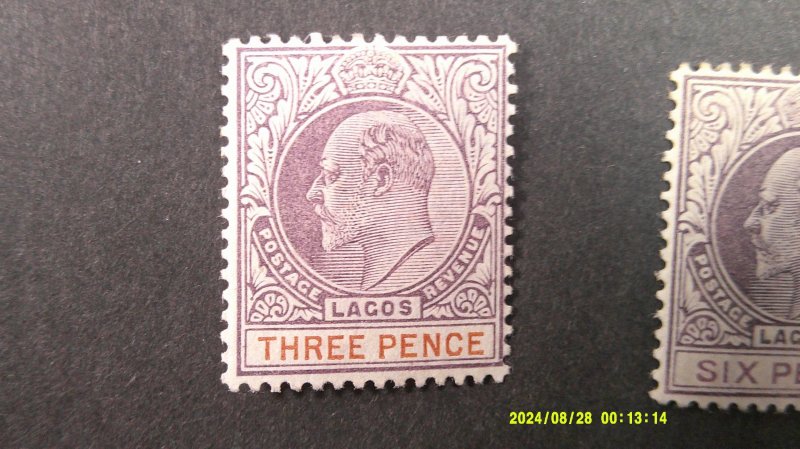 Lagos 1904 Scott# 40-49 Complete Mint Hinged/Light Hinge VF-XF (C) set of 10