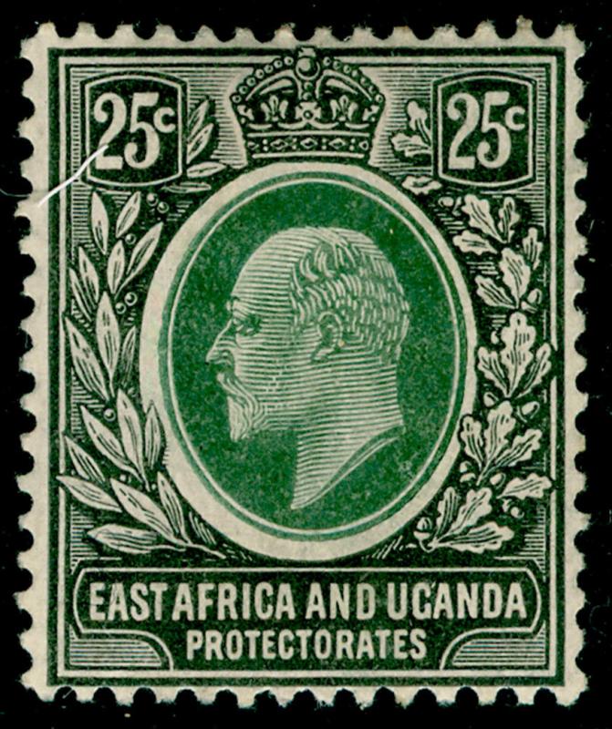 EAST AFRICA and UGANDA SG40, 25c grey-green & black, M MINT. Cat £22.