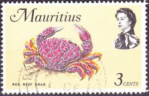 MAURITIUS 1968 QEII 3c Multicoloured SG383 FU