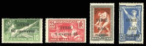 Syria #133-136 Cat$120, 1924 Olympic Games, set of four, hinged