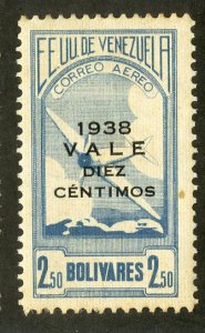 VENEZUELA C115 MNH SCV $3.00 BIN $1.75 AIRPLANE