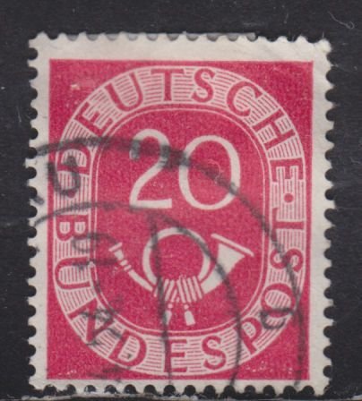 Germany 677 Post Horn 20pf 1951