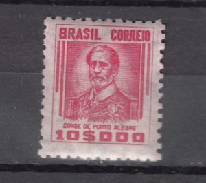 J43883 JLStamps 1941-2 brazil mnh #526 contrl numbers
