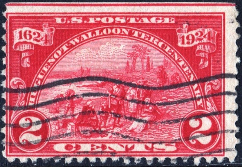 SC#615 2¢ Huguenot-Walloon Issue (1924) Used